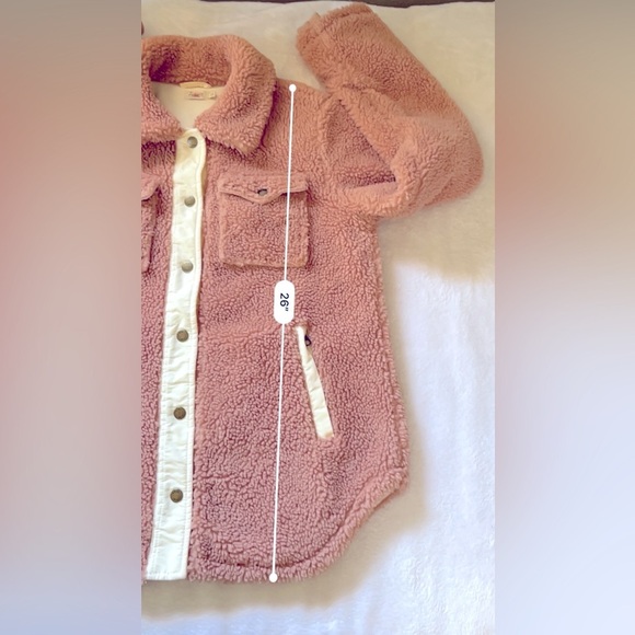 Faherty Eldridge Sport Sherpa Teddy Jacket Tuscany Brown Fleece Size S - Picture 7 of 14